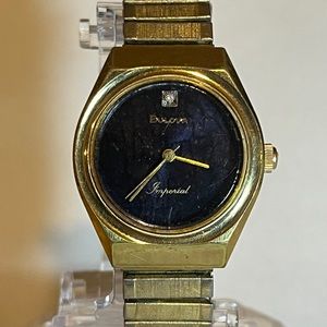 bulova imperial vintage mens gold watch *For Repair*